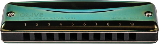 SUZUKI Harmonica, Green (C-20-LF)