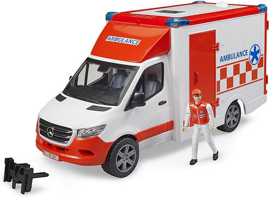 Bruder 02676 MB Sprinter Ambulance with Driver and Light + Sound Module