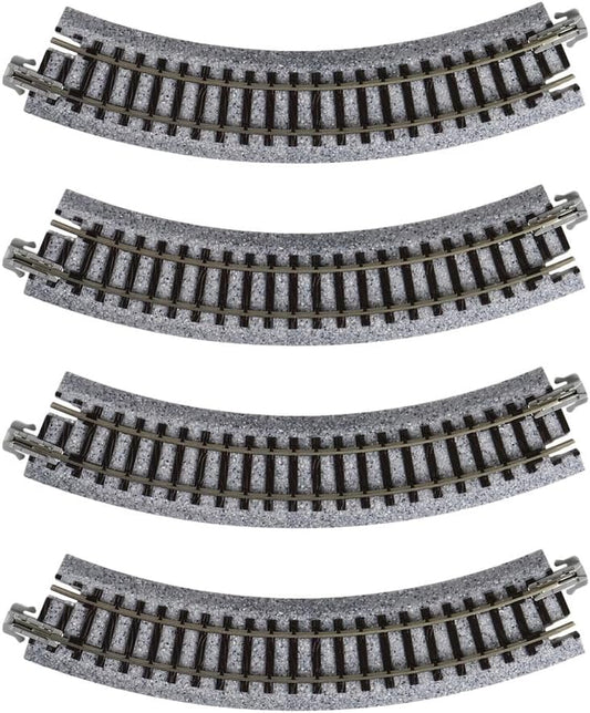 Kato USA Model Train Products UNITRACK Compact Tracks (4-Piece), 150mm/(6") Radius/45-Degree