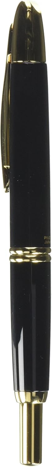 PILOT Fountain Pen Capless, FM-Nib, Black Body (FC-15SR-B-FM)