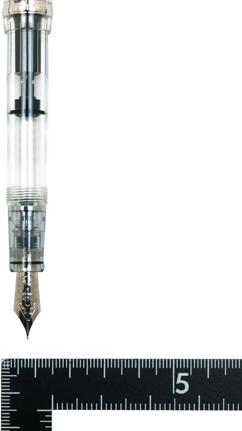 PILOT Fountain Pen Custom Heritage 92, Clear Body, FM-Nib (FKVH-15SRS-NC-FM) close up nib