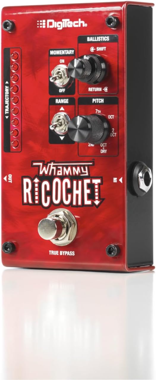 DigiTech Mini Pitch Acoustic Guitar Effect Pedal, Red (Whammy Ricochet)