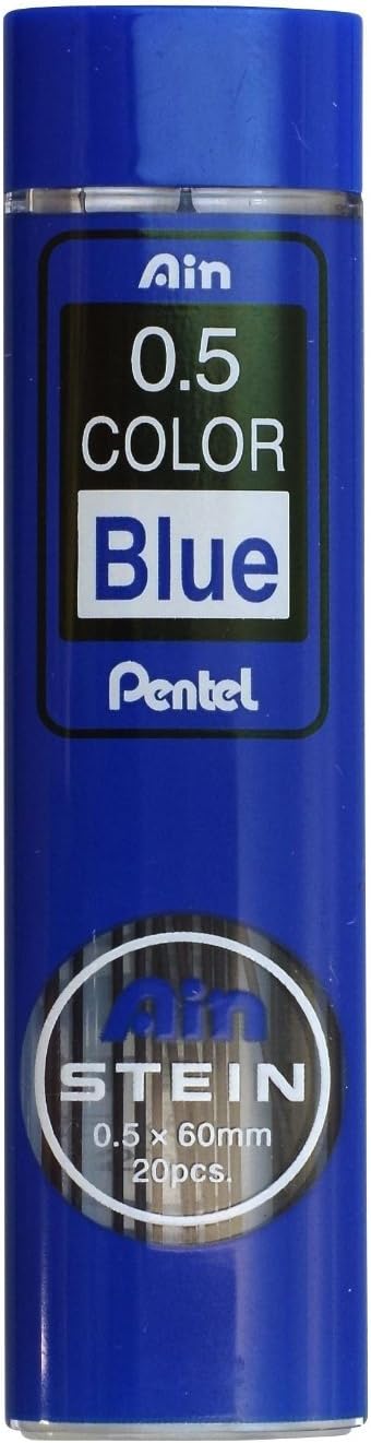 Pentel Mechanical Pencil Lead, Ain Stein, 0.5mm, Blue (C275-BL)