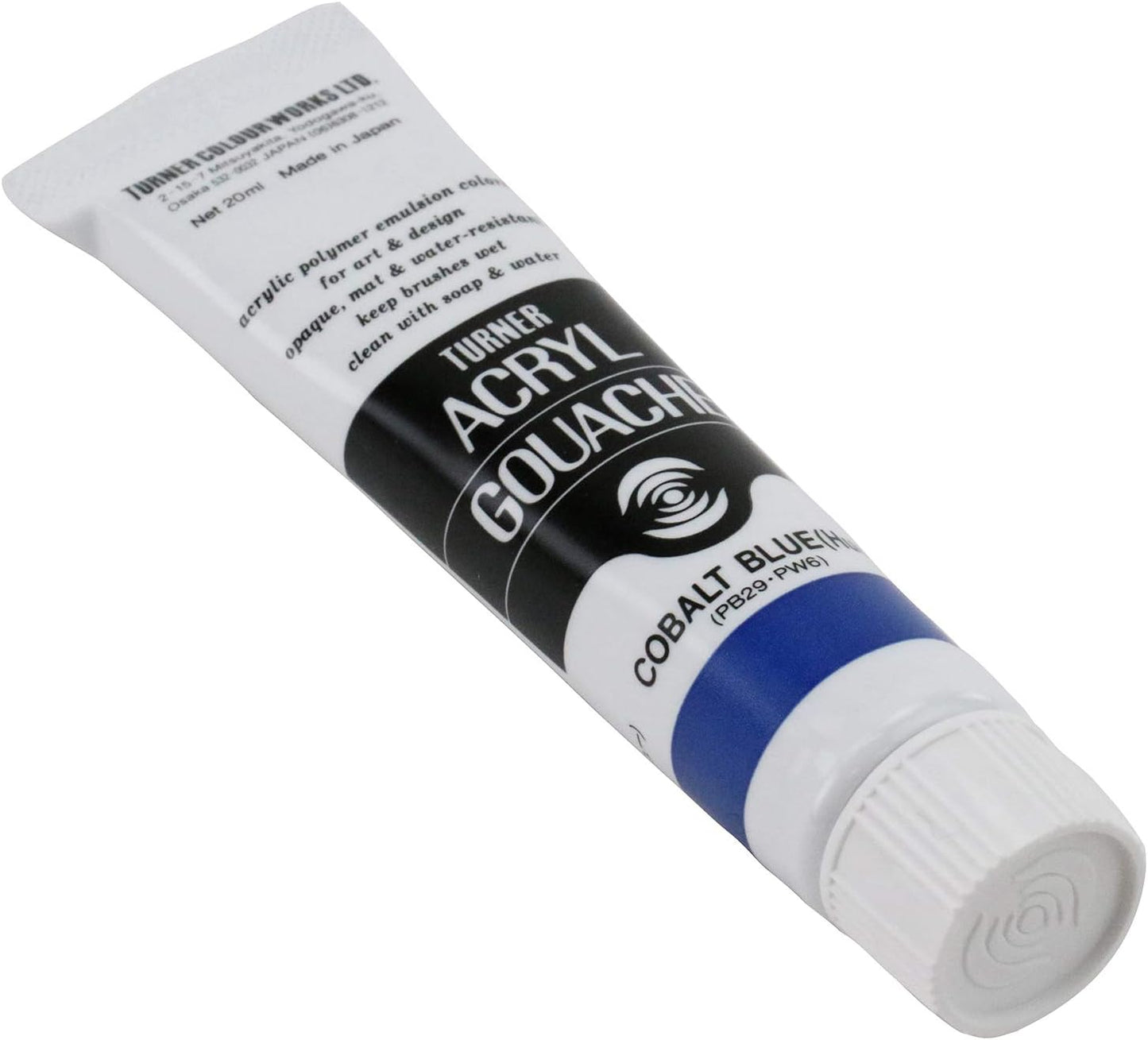 Turner Colour Works Acryl Gouache Artist Acrylic Paint - Single 20 ml Tube - Cobalt Blue(Hue)