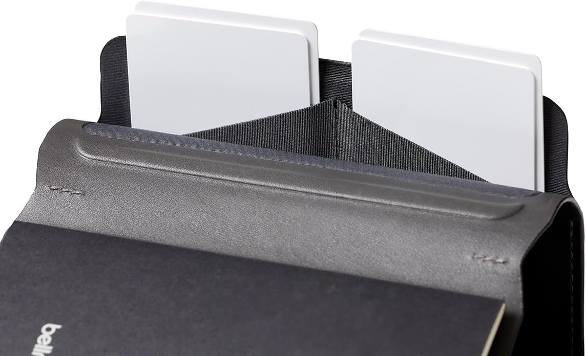 Bellroy Notebook Cover (Leather Folio for Notebook) - Black