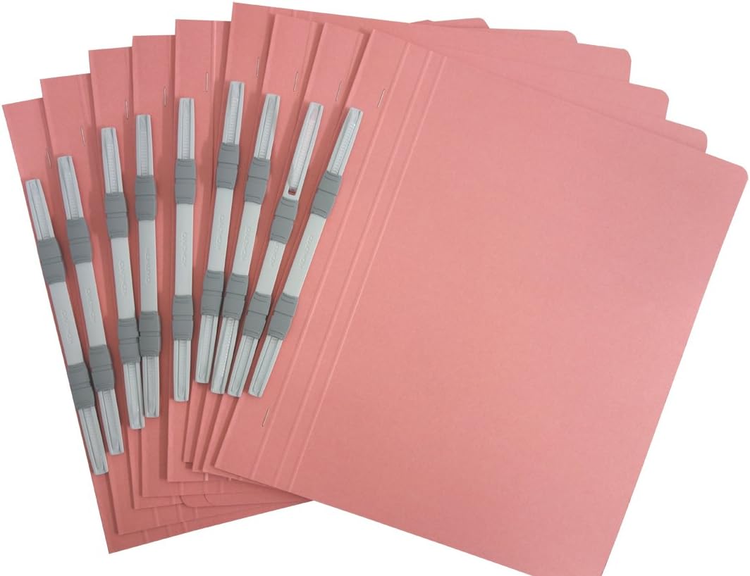 Kokuyo 99K the-A4S-GX10 Flat Files, A4S, Pack of 10, Safety Pink Pink
