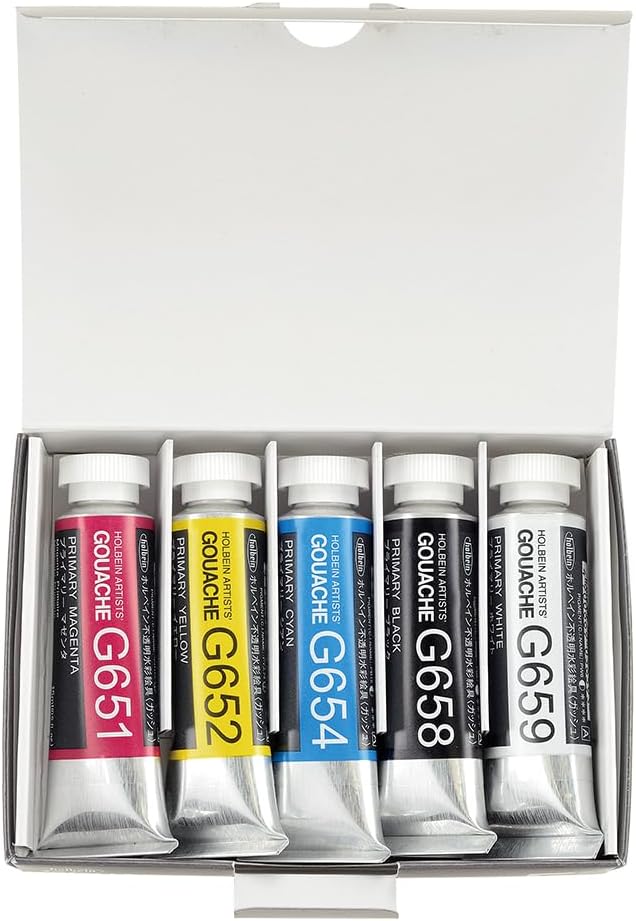 Holbein 5 primary colors set gouache gouache (japan import)