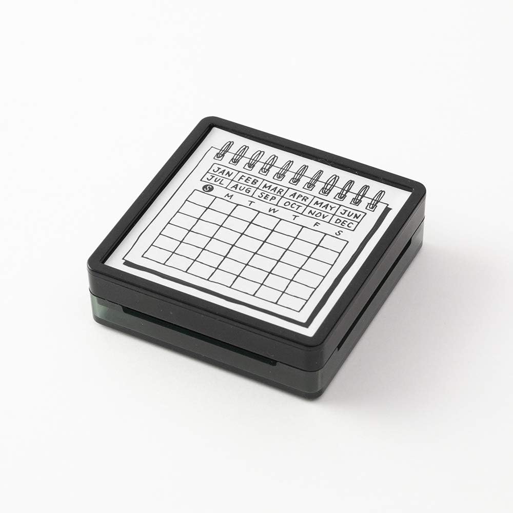 DESIGNPHIL 35399006 Midori Stamp Penetrating Stamp Calendar Pattern