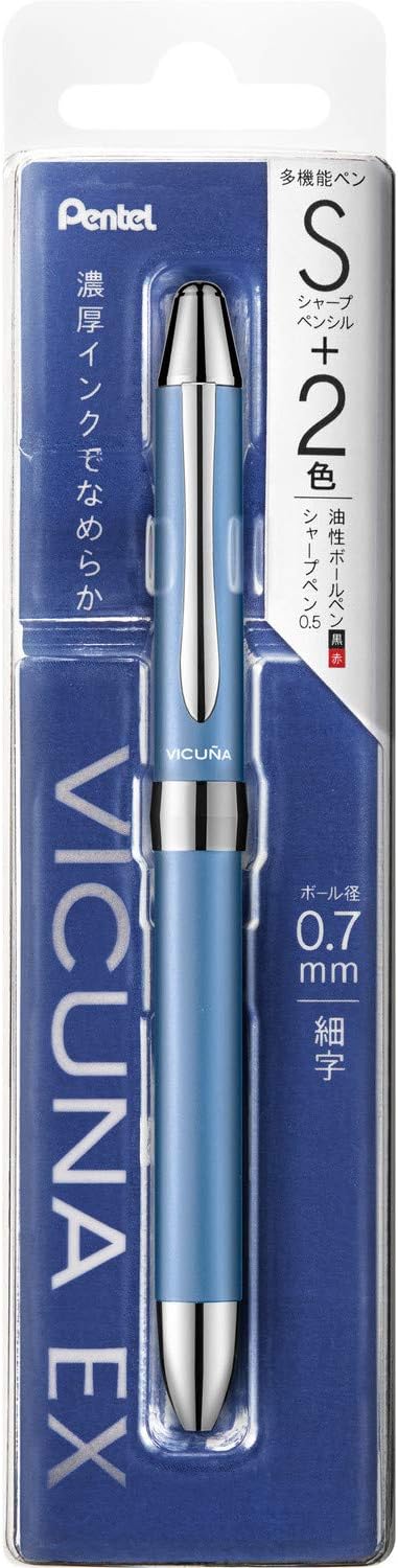 Pentel XBXW1575S Multifunction Ballpoint Pen, Sky Blue