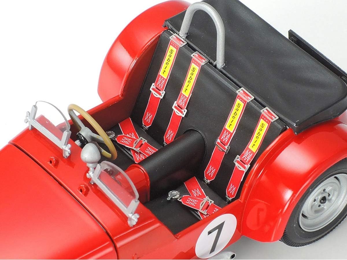 Tamiya 24357-000 300024357 Alfa Romeo 1:24 Lotus Super 7 Series II, Highly Model, Plastic, Assembly Kit, Detailed Replica, Unpainted