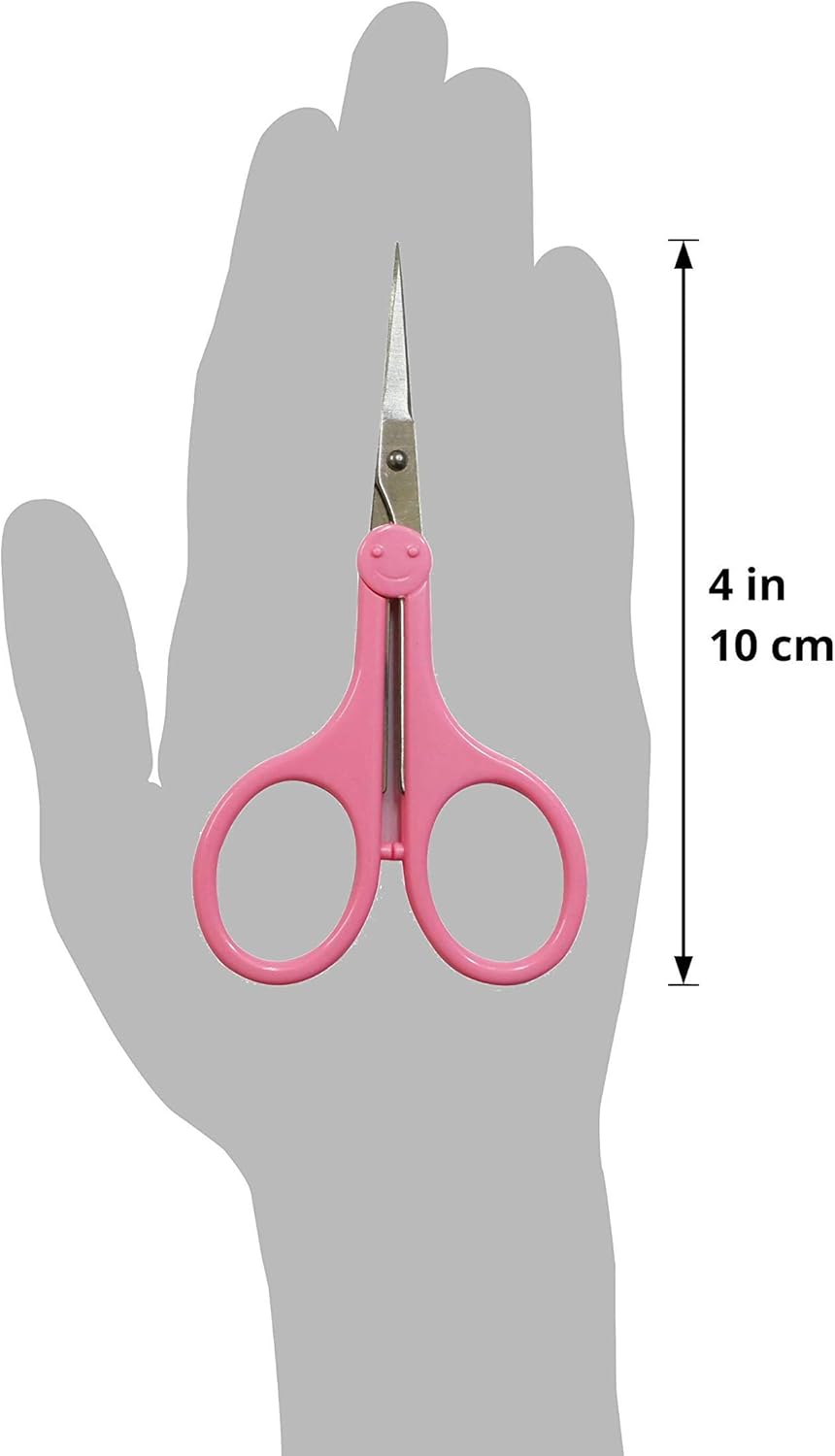Beaditive High Precision Detail Scissors Set (2-Pc) Sharp, Fine Tips | Paper Cutting, Scrapbooking, Sewing, Crafting | Stainless Steel | Protective Cover (Pastel)