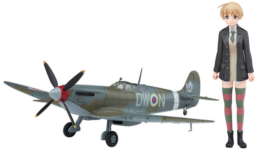 1/20 Strike Witches Lynette Bishop w/Spitfire Mk.IX (1/72) Plastic Model