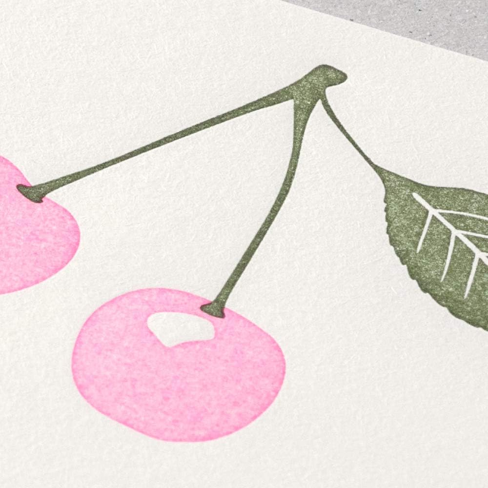 Midori 86475006 Letter Set, 475, Letterwork, Cherry Pattern