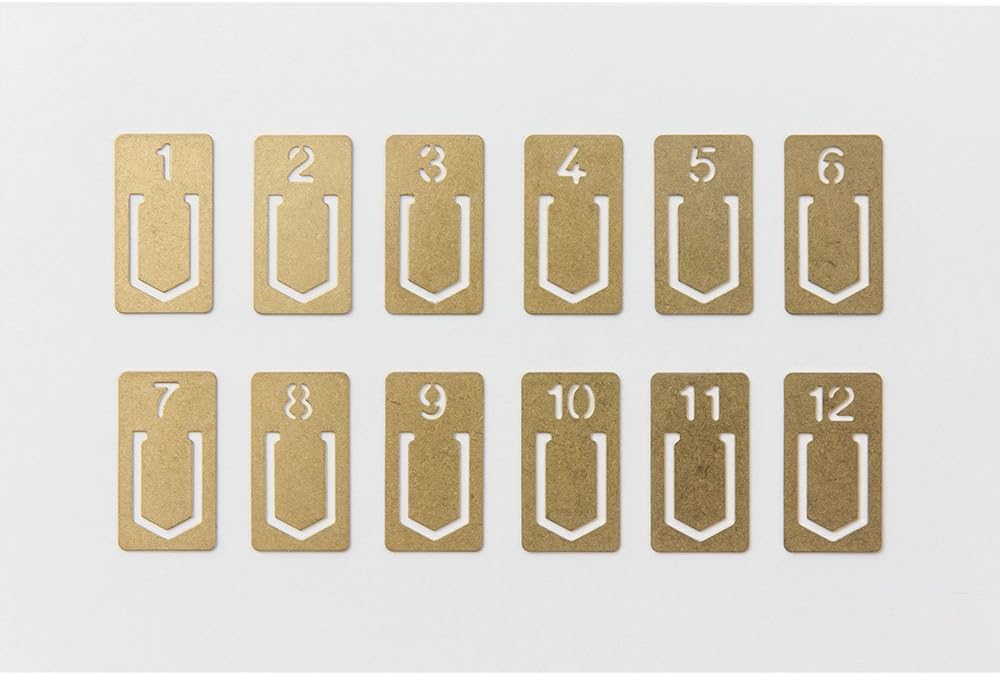 Midori Brass Clip Number (43080006)