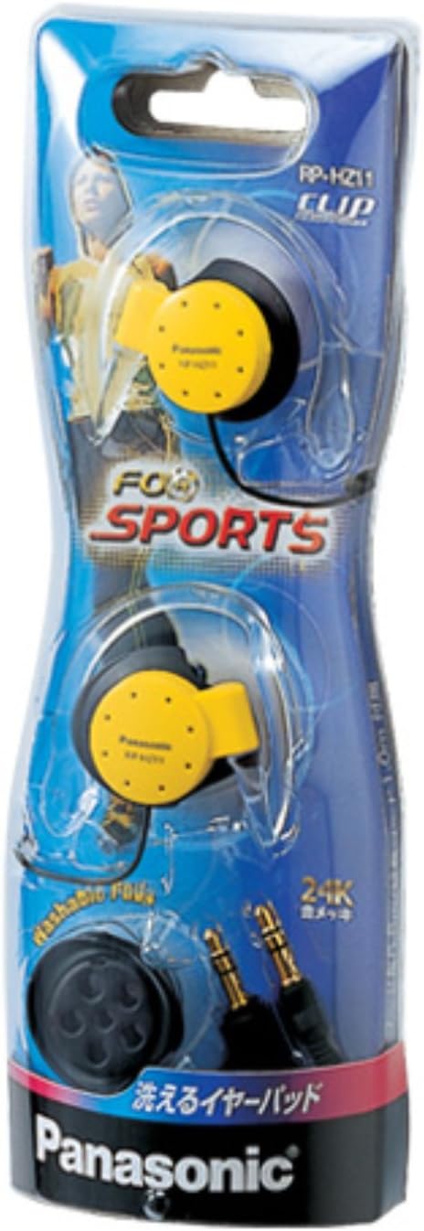 Panasonic RP-HZ11-K Ear-Hook Headphones – Black, Water Resistant