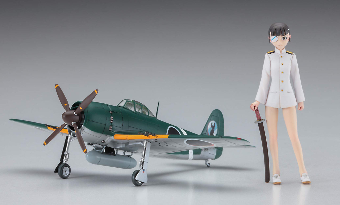 Hasegawa Strike Witches Sakamoto Mio with Shiden Kai 1/20 scale resin kit SP390