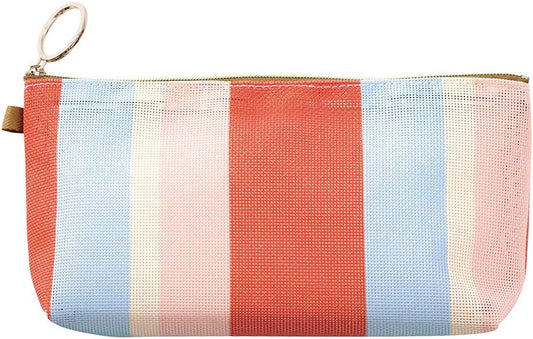 Midori Pouch with Gusset, Mesh Striped Pattern, Red 53335006 (53335006)