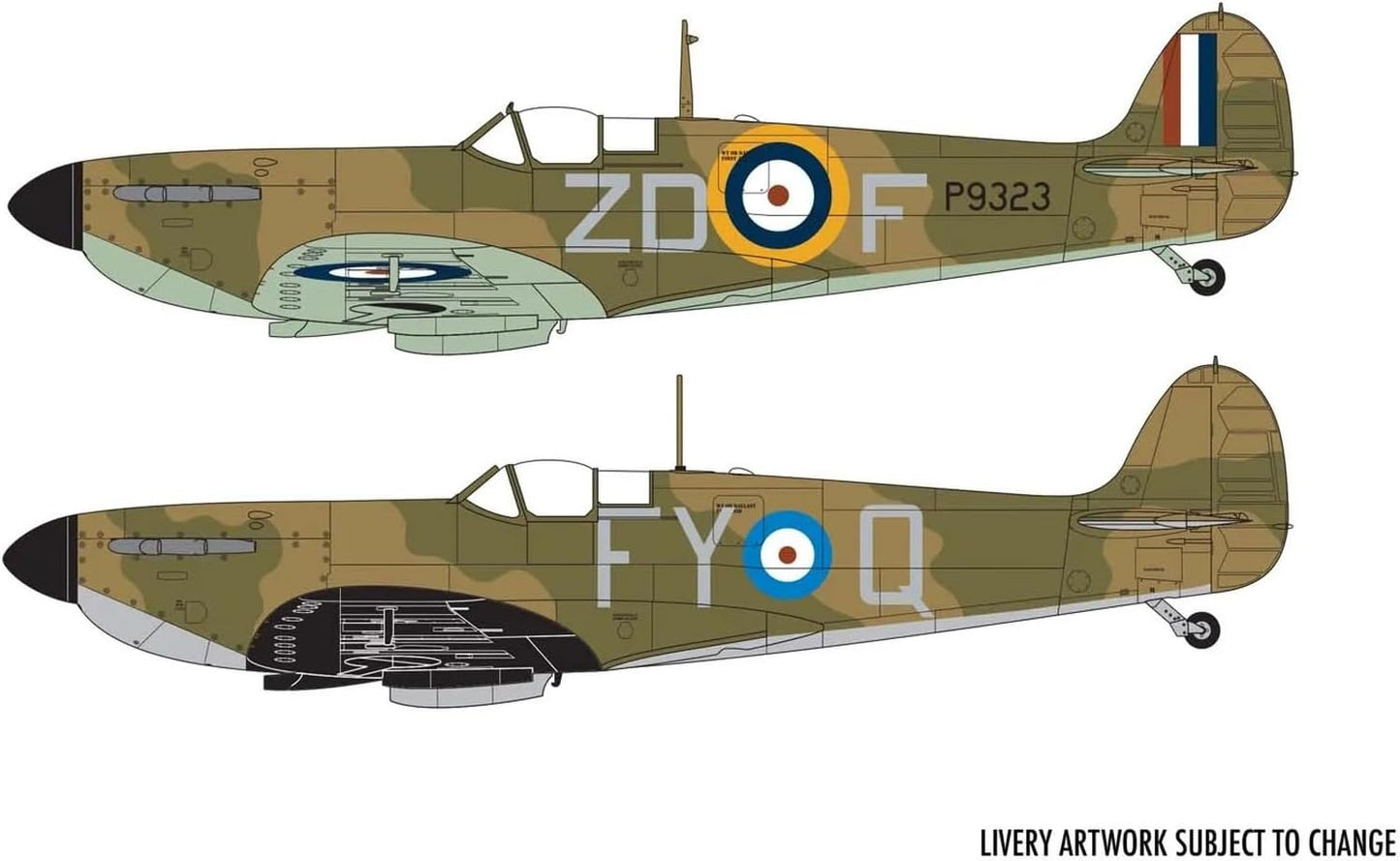 Airfix Model Airplane Kit Gift Set - A05126A Supermarine Spitfire Mk.Ia, Plastic Plane Model Kits for Adults & Kids 8+, Skill Level 3, 1:48 Scale WW2 Military Aircraft Models Gifts