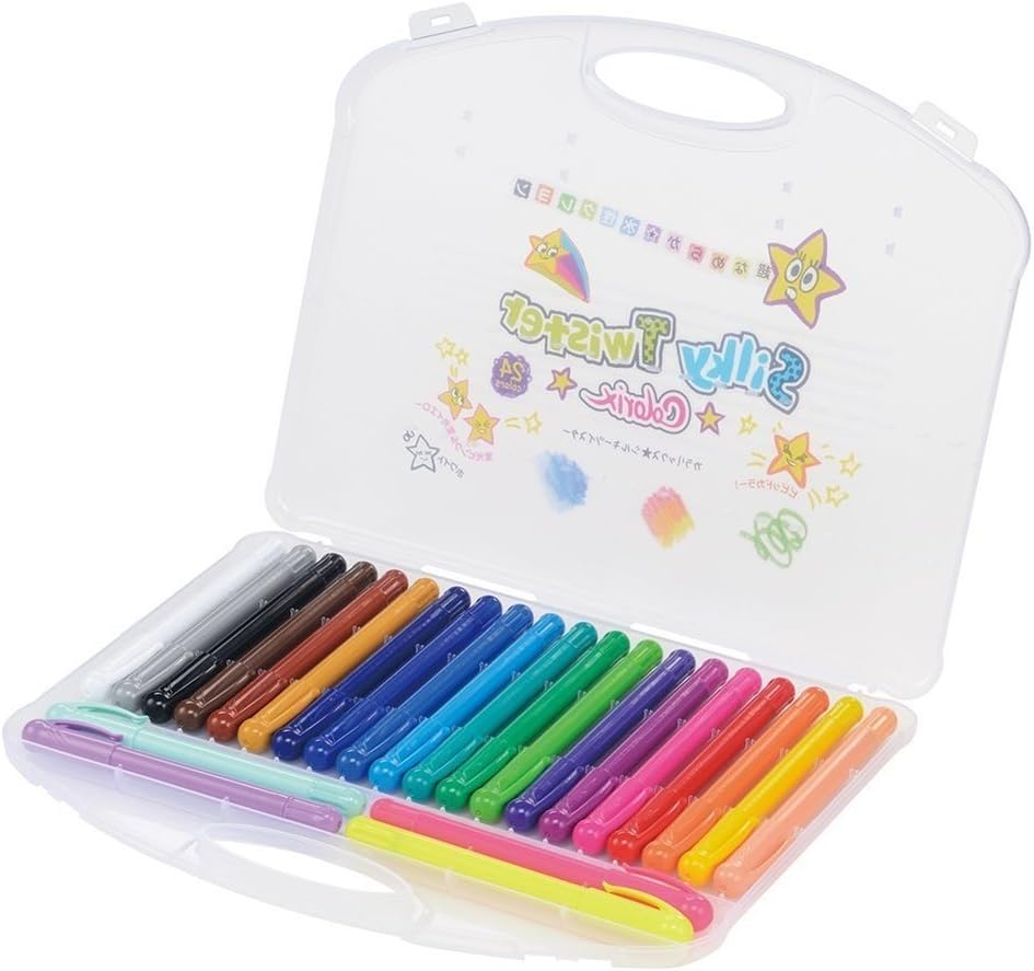 Yamato Colorix Silky Twister Crayons, CLST-24, 24 Colors