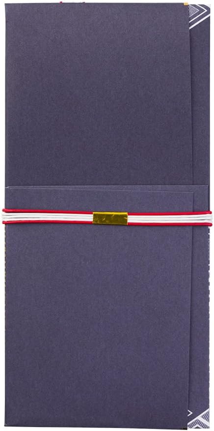 Midori 25358006 Wedding Gift Bag, Slim, Gold Seal, Rhombus Pattern