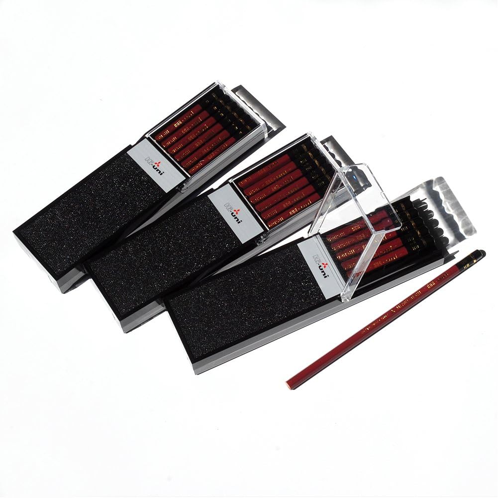 Uni Wooden Pencil, 4H, Box of 12 (HU4H)