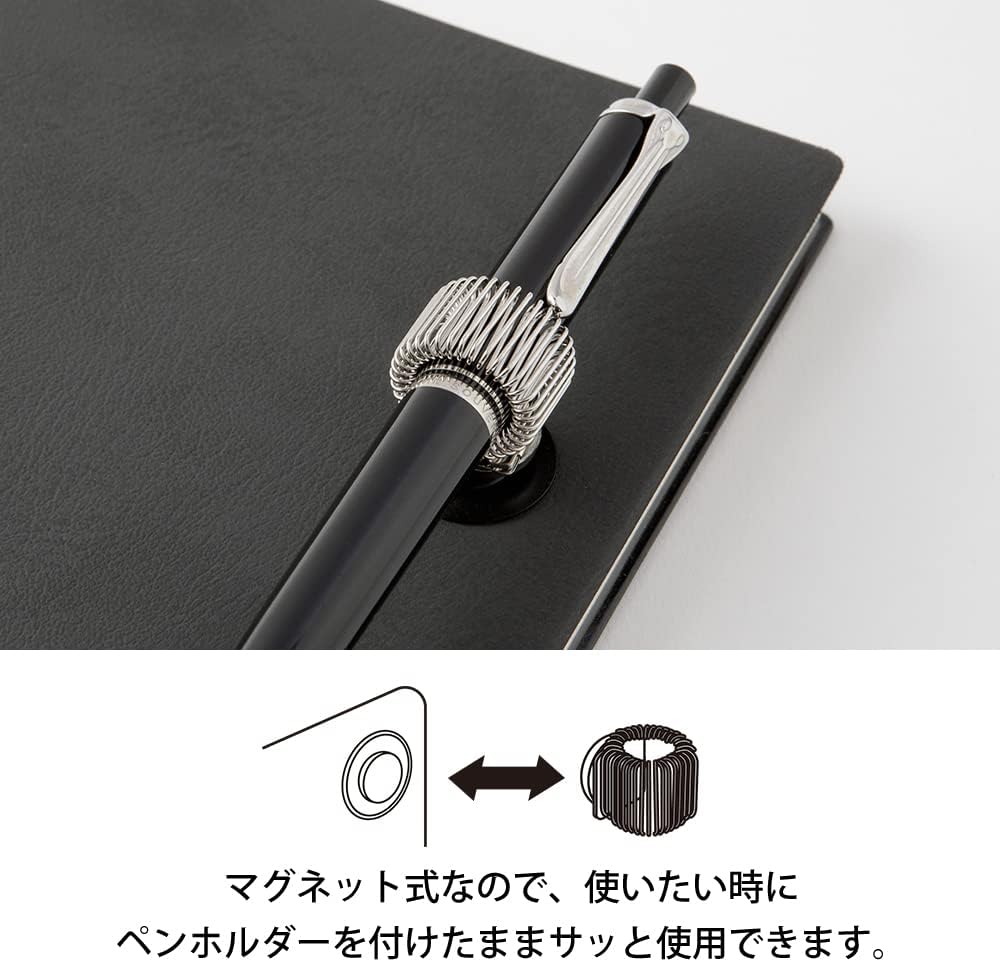 DESIGNPHIL Midori 49122006 Pen Holder, Magnetic Pen Holder, Silver