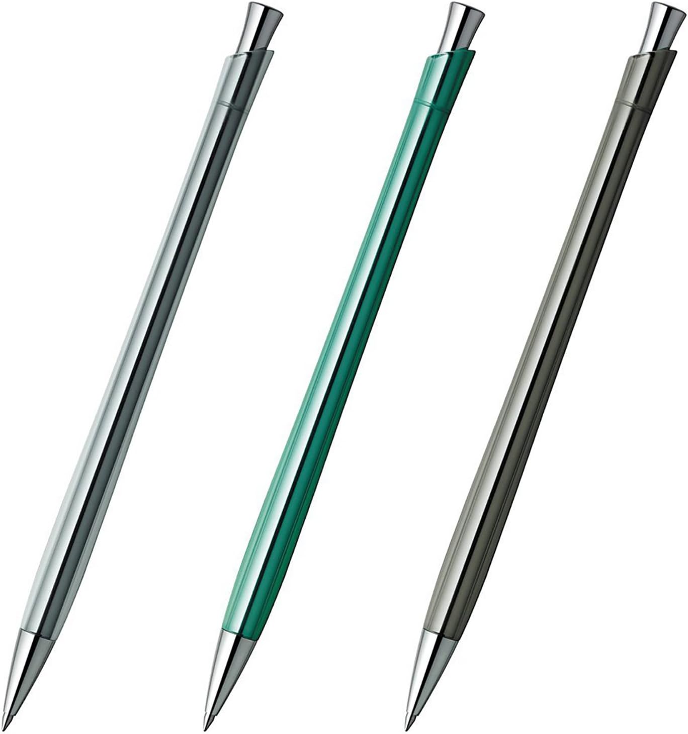 ZEBRA Flos Desk Ballpoint Pen, 0.7 mm, Black Ink, Glass Black (BA65-GBK)