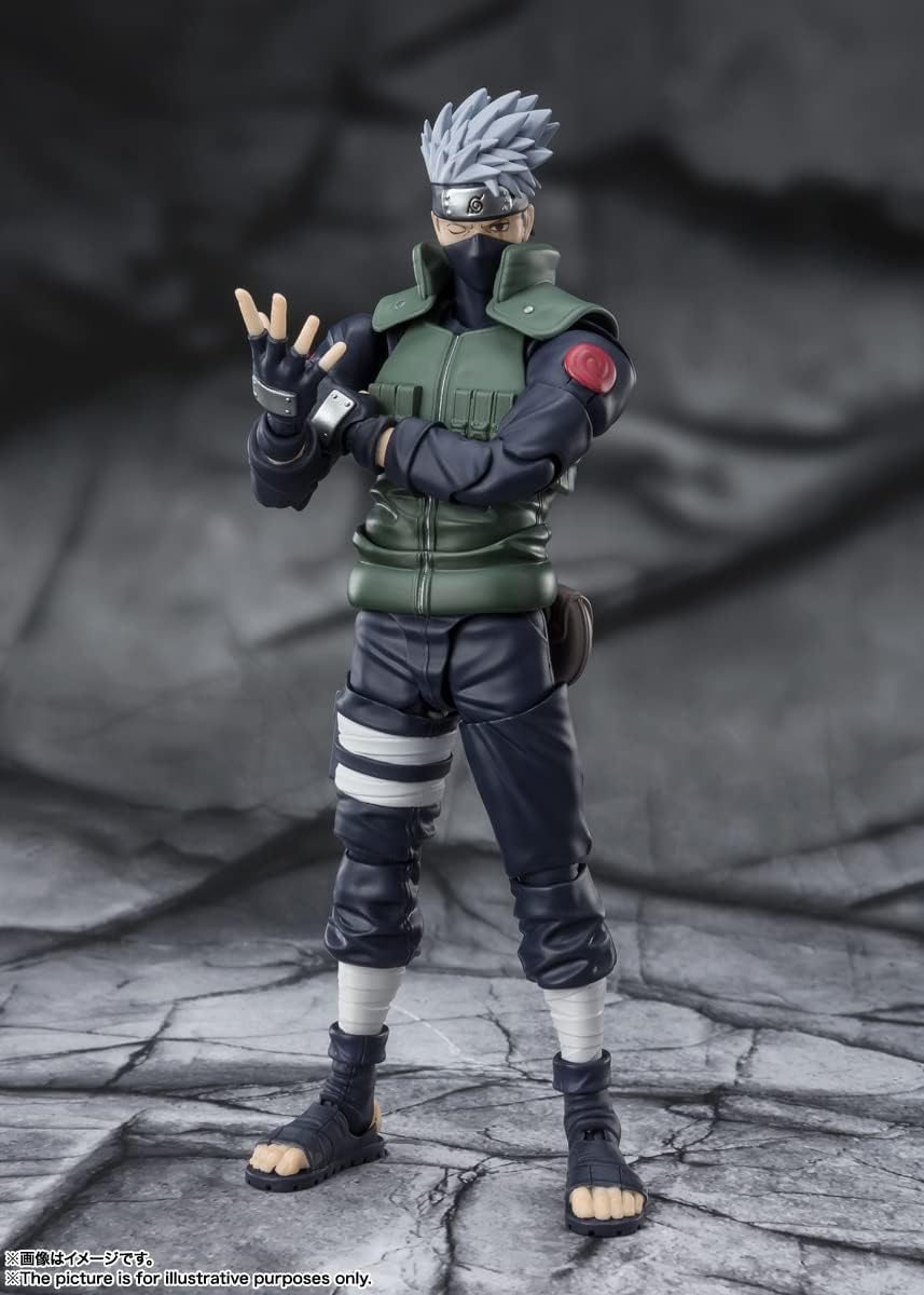 TAMASHII NATIONS - Naruto Shippuden - Kakashi Hatake (The famed Sharingan Hero), Bandai Spirits S.H.Figuarts Action Figure