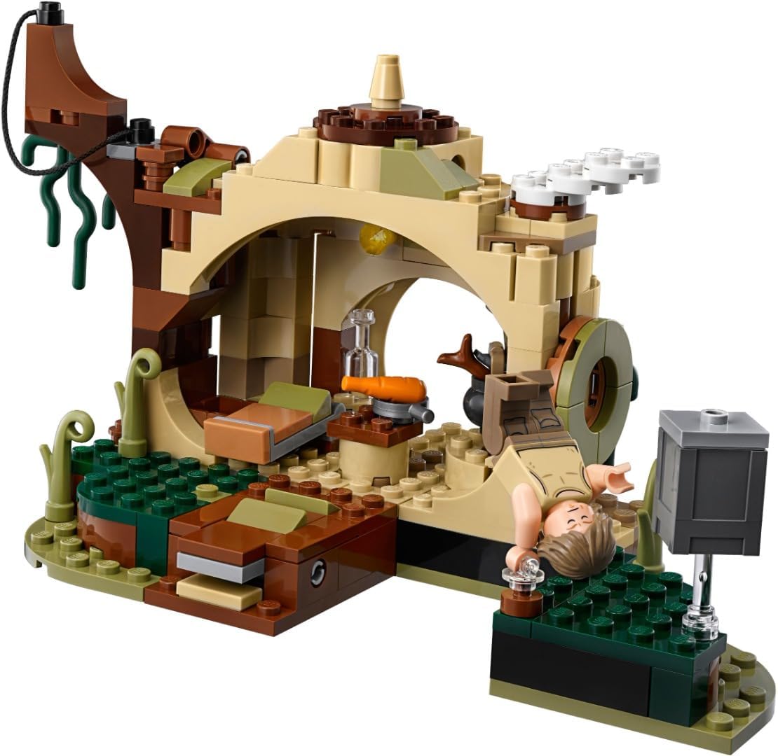 Star Wars Yoda'S Hut Building Set, Yoda & R2-D2 Droid Minifigures, Jedi Training Play Set