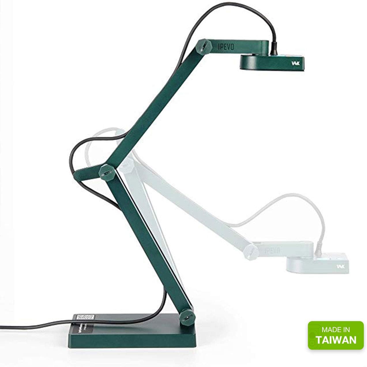 IPEVO V4K Ultra High Definition 8MP USB Document Camera ??? Mac OS, Windows, Chromebook Compatible for Live Demo, Web Conferencing, Distance Learning, Remote Teaching