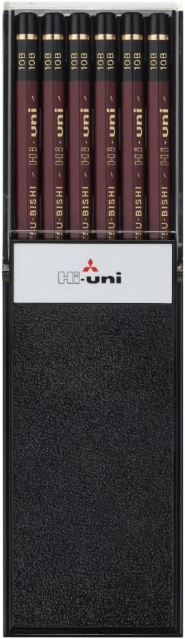 Uni Hi Wooden Pencil - 10B - Box of 12 (HU10B)