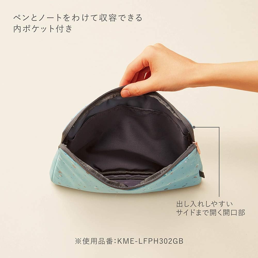Kokuyo KME-LFPH303YG Flat Pouch, A5 Size, Gradation, Yellow-Green