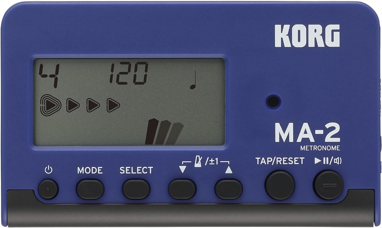 Korg MA-2 Digital Metronome – Black/Red (MA2-BLBK), Portable & Multi-Function