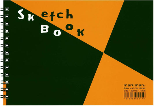 Maruman ZUAN Sketchbook 4.8 x 6.85 Inches (B6), Unruled, 24 pages (S160)