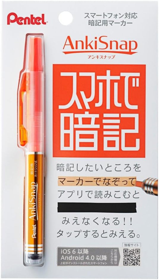 Pentel Anki Snap SMS1-F Memorization Marker, Orange