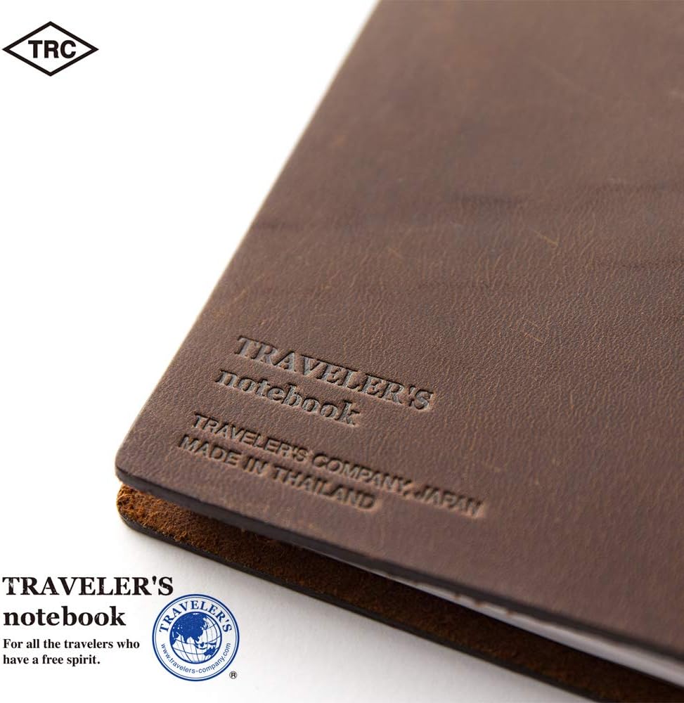 DESIGNPHIL Traveler's Notebook, Regular Size, Brown 13715006
