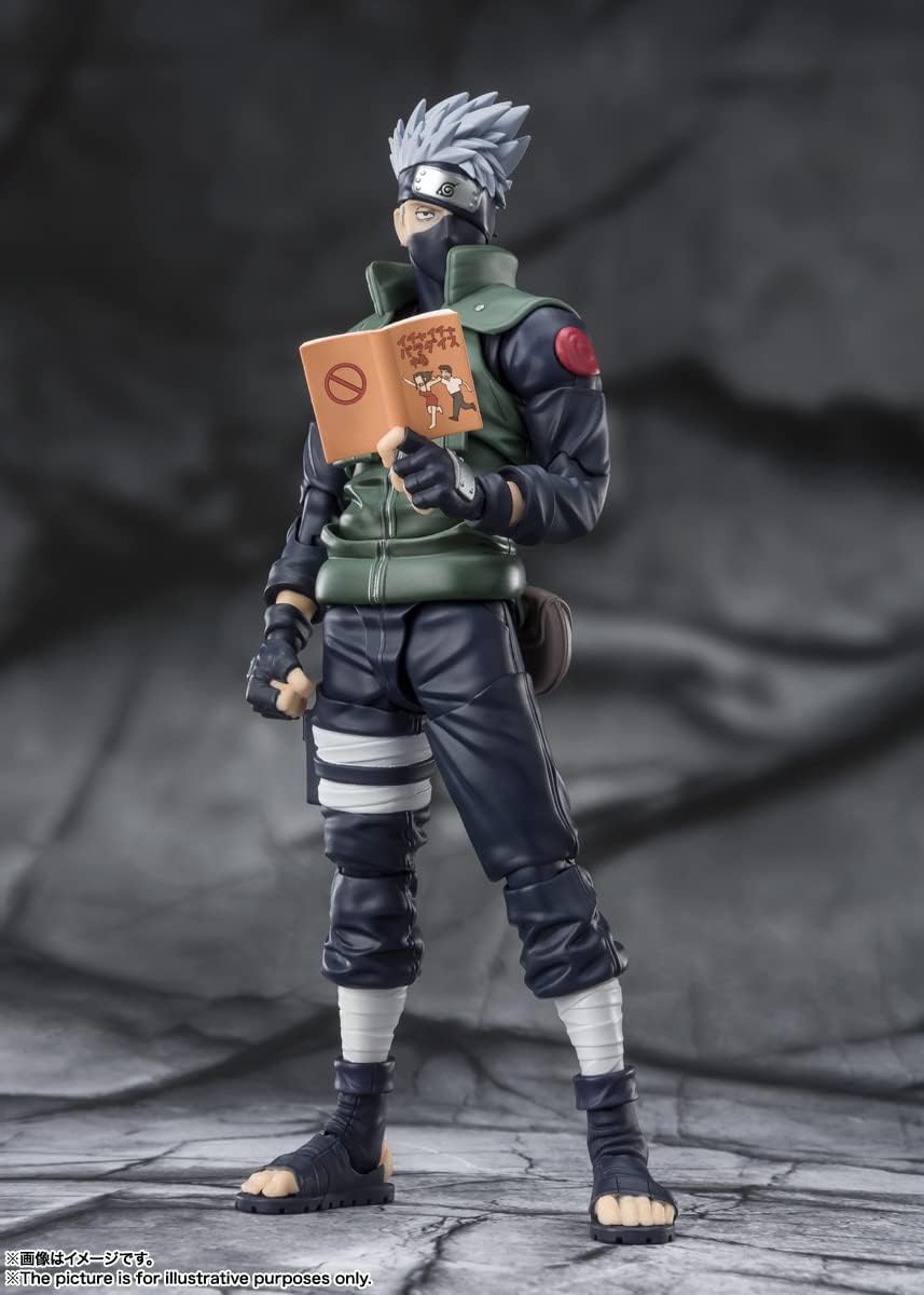 TAMASHII NATIONS - Naruto Shippuden - Kakashi Hatake (The famed Sharingan Hero), Bandai Spirits S.H.Figuarts Action Figure