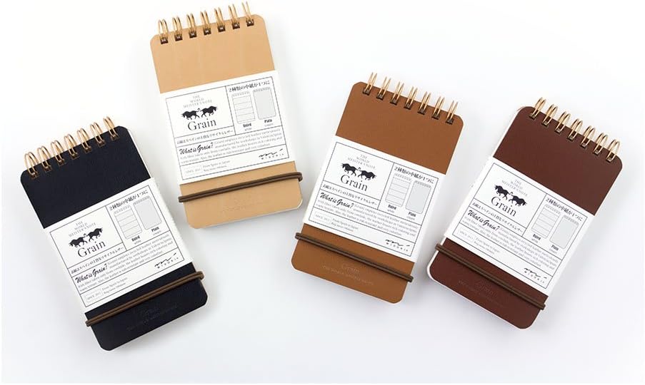 DESIGNPHIL Midori WM Ring Memo Grain Brown