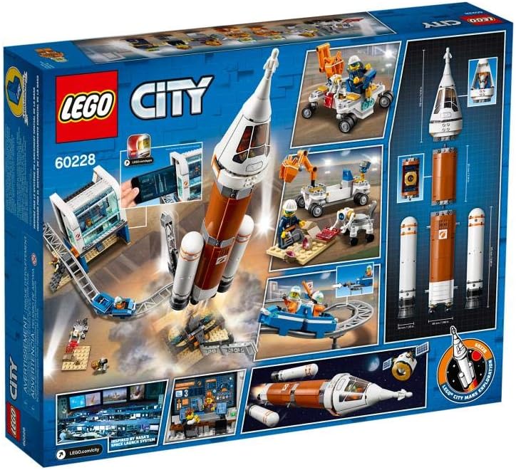 LEGO City Space 60228 Deep Space Rocket and Launch Control (837 Parts)