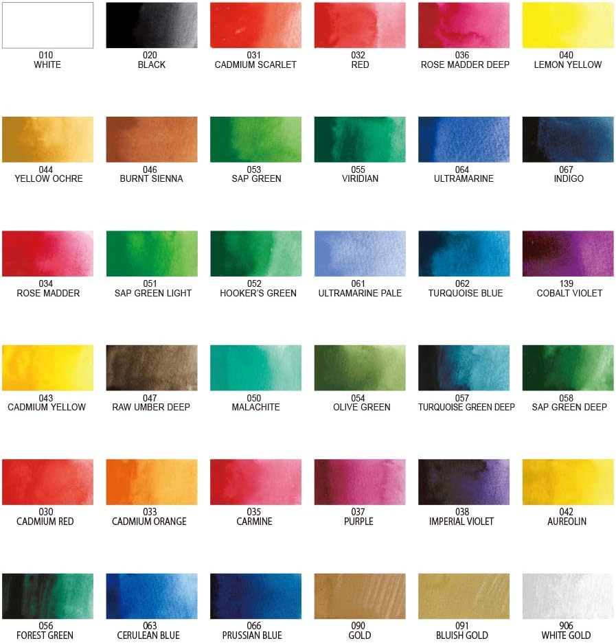 Kuretake MC2036V Gansai Tambi 36 Color Set
