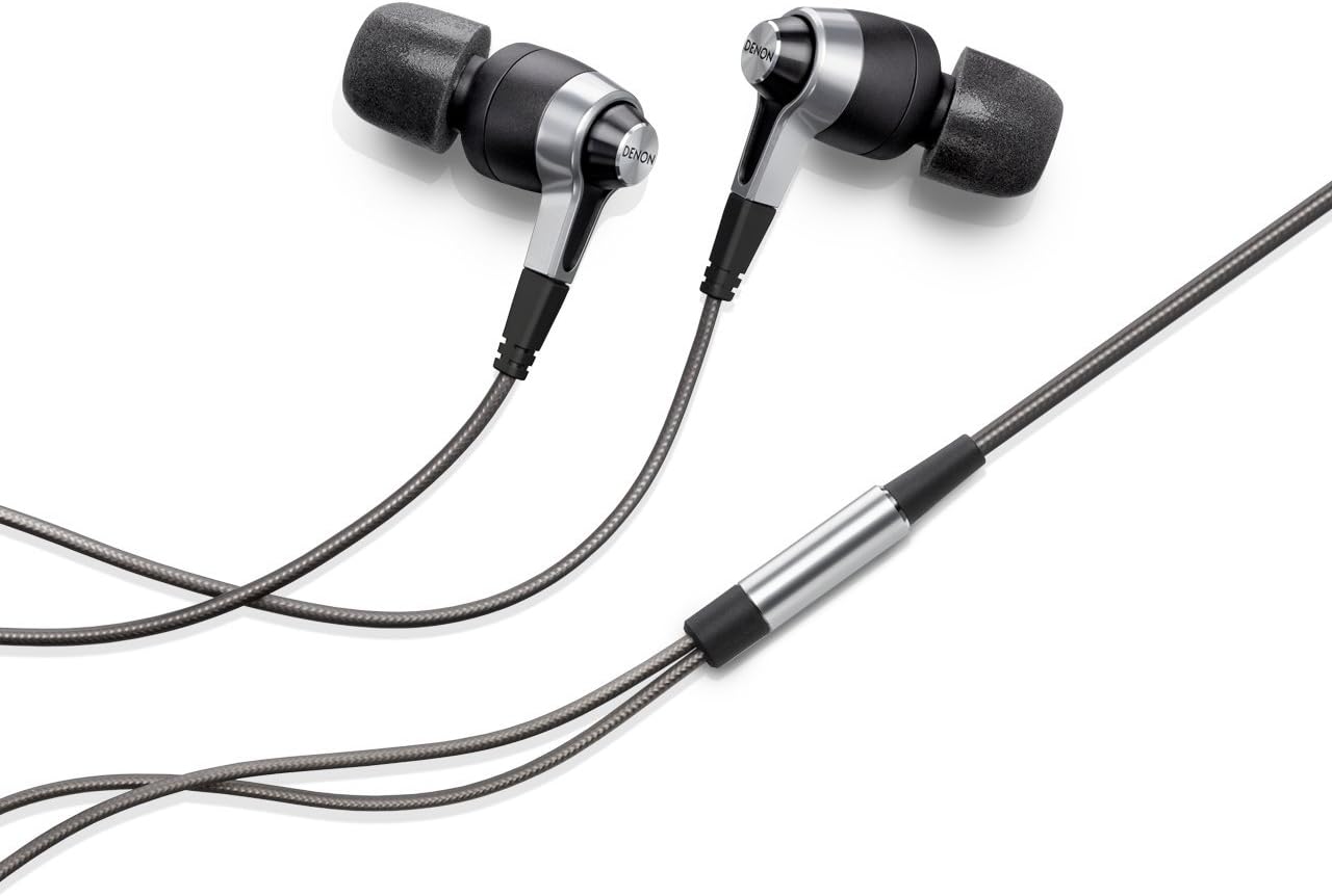 DENON Hi-Res Support Sound Dynamic Type Canal Type Earphone AH-C720BKEM (Black)