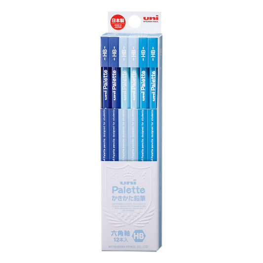Mitsubishi Pencil K5050HB Uni Palette HB Kakata Pastel Blue 1 Dozen