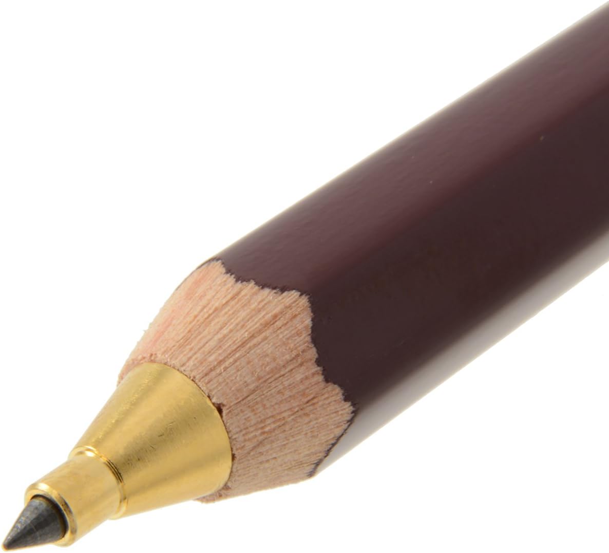 OHTO Mechanical Pencil Wood Sharp with Eraser 2.0, 2.0mm, Burgundy Body (APS-680E-Enji)