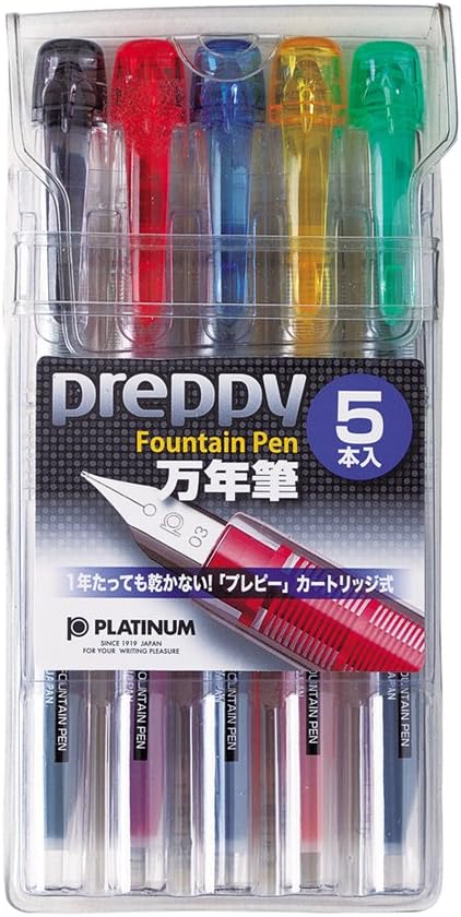 PLATINUM Nian pen Purepi 5 color set fine print 03 (japan import)