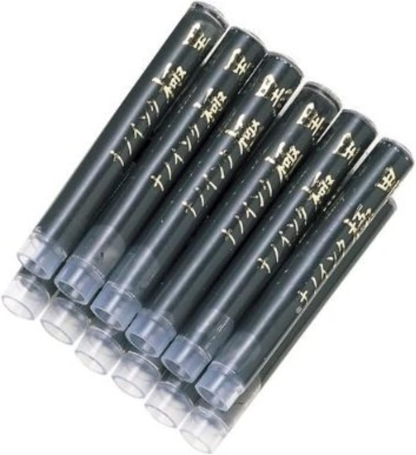 Sailor Refills Kiwa-Guro Super Black 12-Pack Fountain Pen Cartridge - 13-0602-120