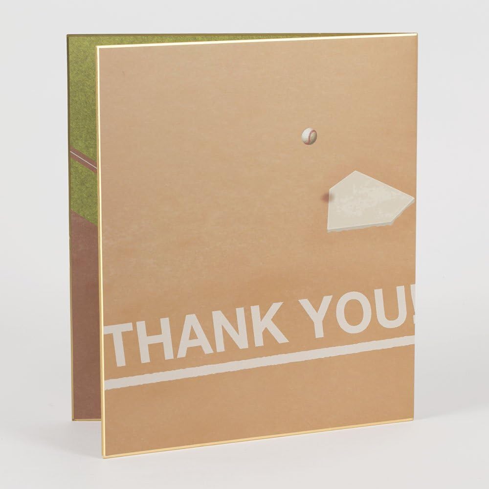 Midori 33166006 Colored Paper, Bi-Fold, Colored Paper, Baseball Field Pattern