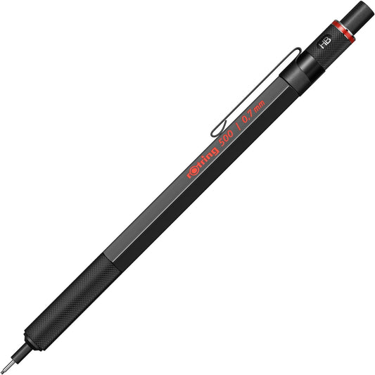 rOtring 1904727 500 0.7mm Mechanical Pencil, Black (502507N)