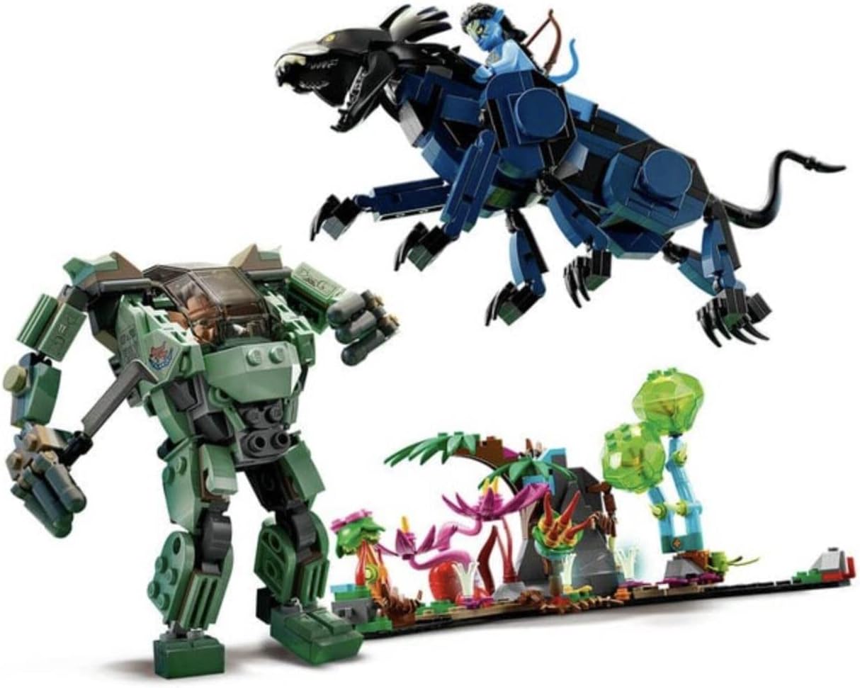 LEGO Avatar Natili vs. Colonel Qualitch 75571 Toy Blocks, Present, Fantasy Movie, Boys, Girls, Ages 9 and Up