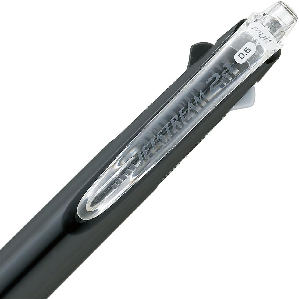 Mitsubishi Pencil MSXE350005P24 Multifunction Pen Jet Stream 2 & 1 0.5 Black Easy Writing