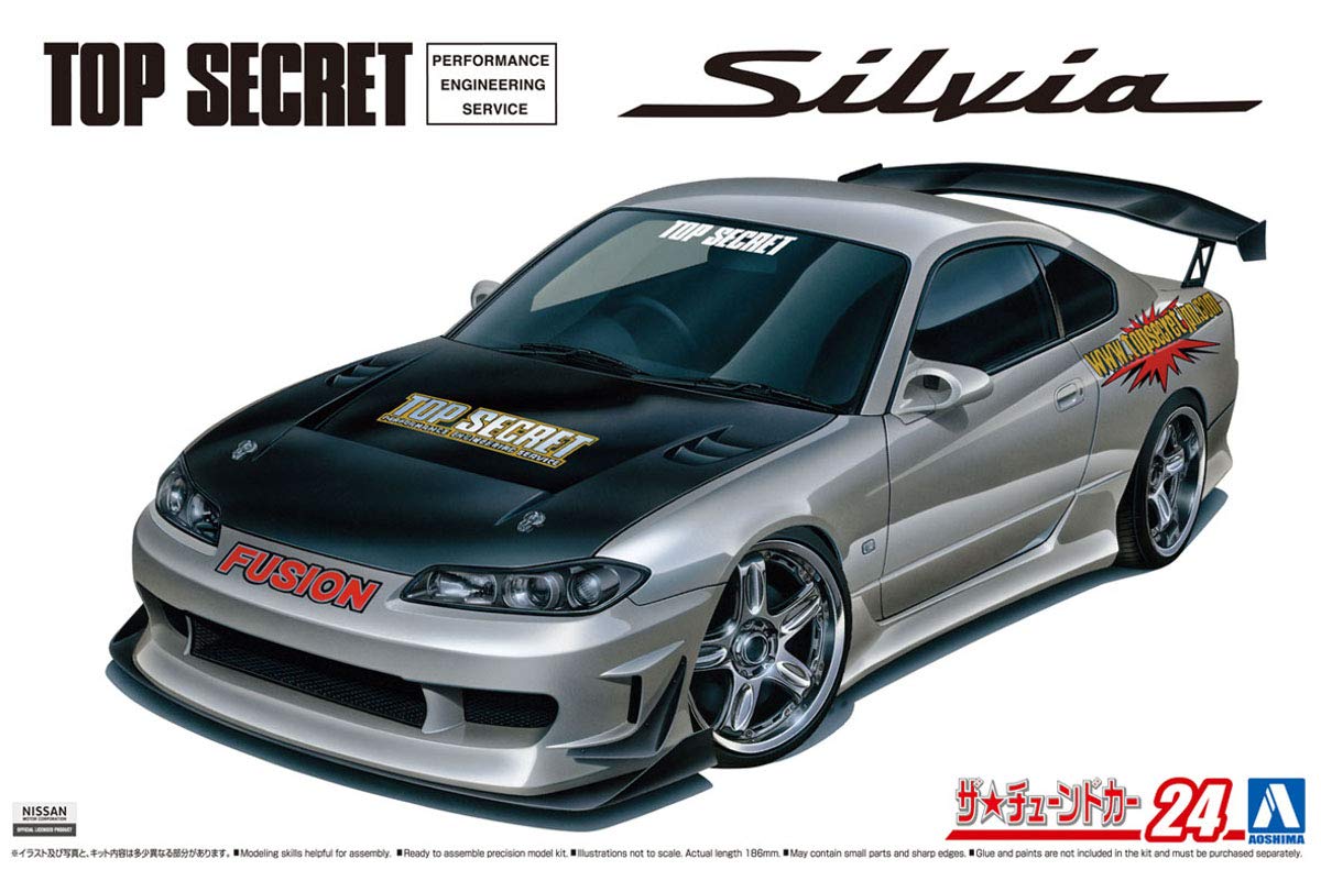 Aoshima Top Secret S15 Silvia ???99 Nissan 1:24 Scale Model Kit